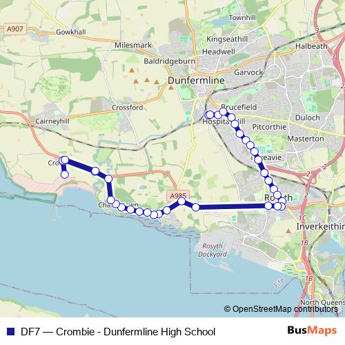 DF7 bus Line Map