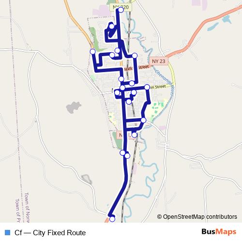 Cf bus Line Map