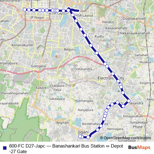 600-FC D27-Japc bus Line Map