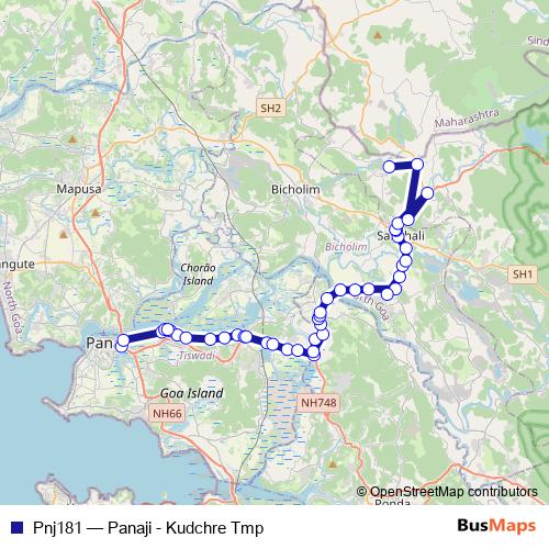 Pnj181 bus Line Map