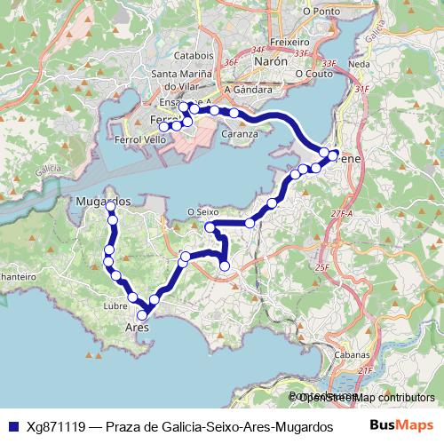 Xg871119 bus Line Map