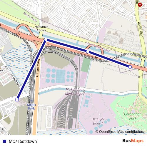 Mc715stldown bus Line Map