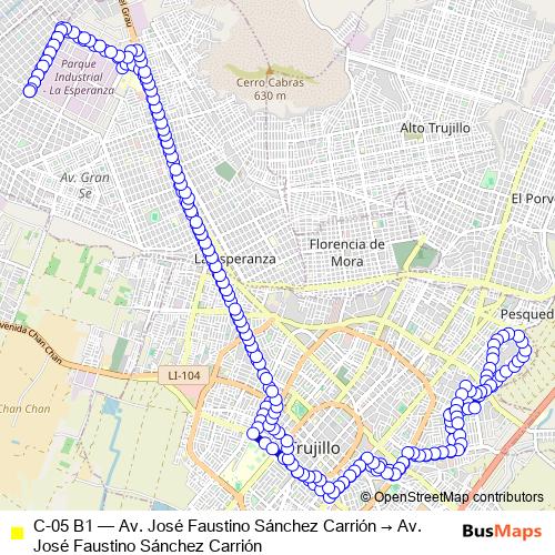 C-05 B1 bus Line Map