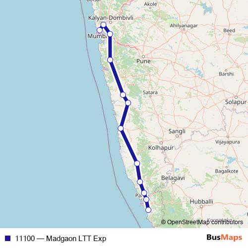 11100 rail Line Map