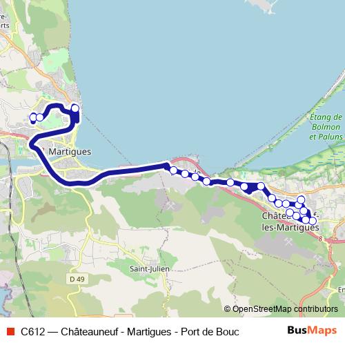 C612 bus Line Map