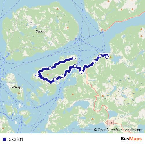 Sk3301 bus Line Map
