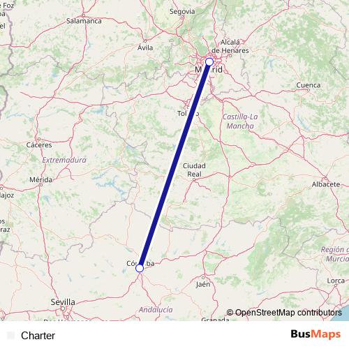 Charter rail Line Map