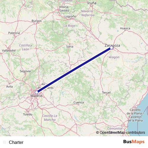 Charter rail Line Map