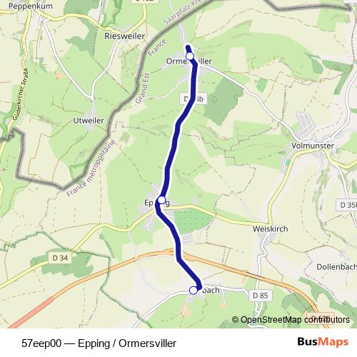 57eep00 bus Line Map