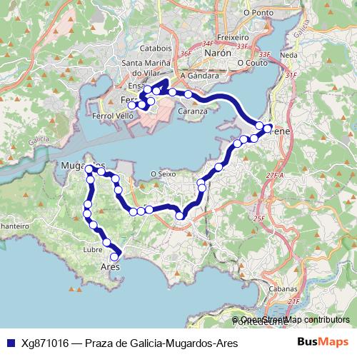 Xg871016 bus Line Map