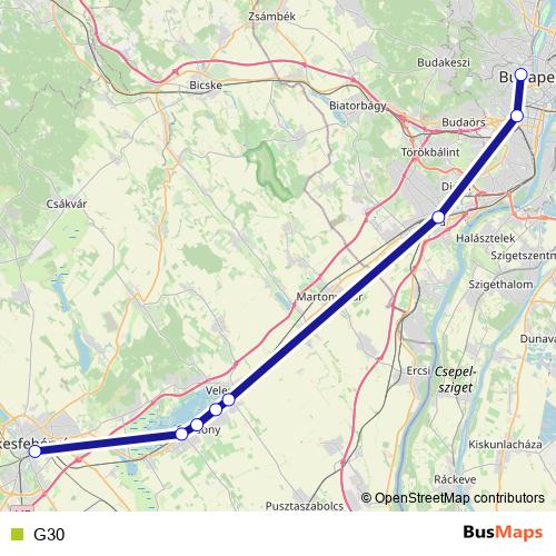 G30 rail Line Map