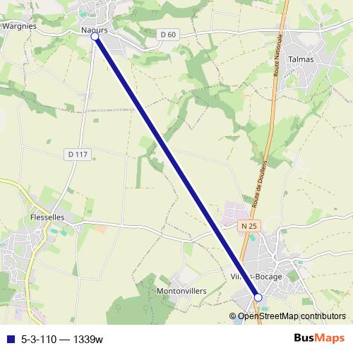 5-3-110 bus Line Map