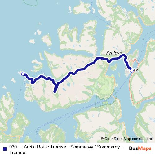 930 bus Line Map