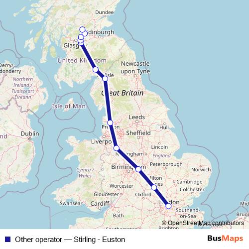 Other operator rail Line Map