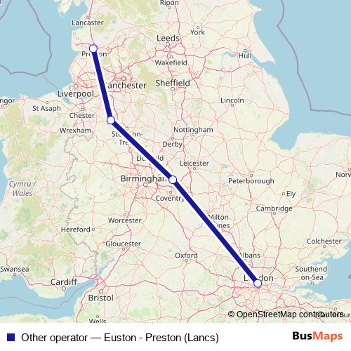 Other operator rail Line Map