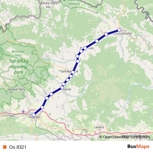 Os 8321 rail Line Map