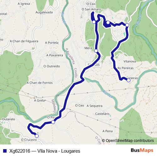 Xg622016 bus Line Map
