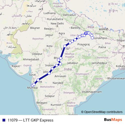 11079 rail Line Map