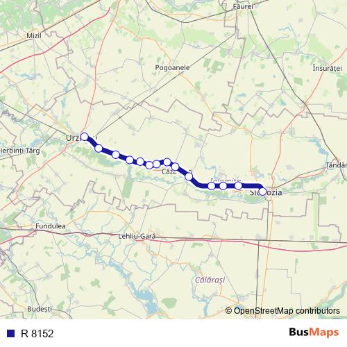 R 8152 rail Line Map