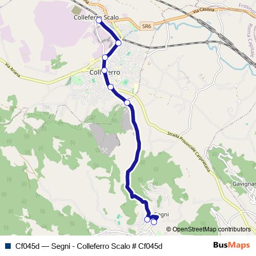 Cf045d bus Line Map