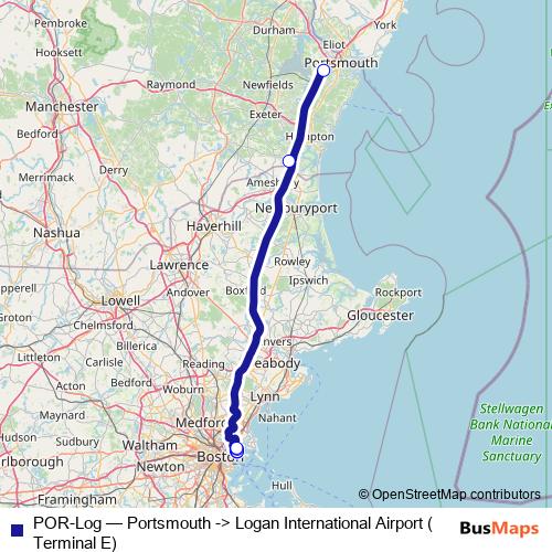 POR-Log bus Line Map