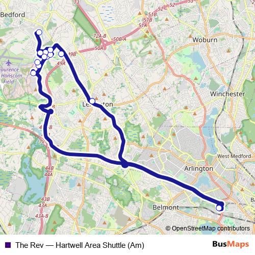 The Rev bus Line Map