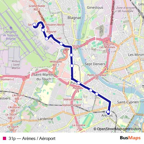 31p bus Line Map