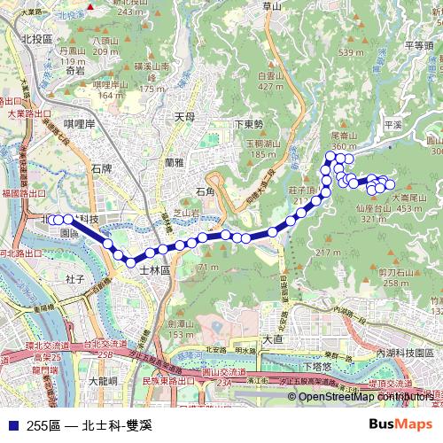 255區 bus Line Map