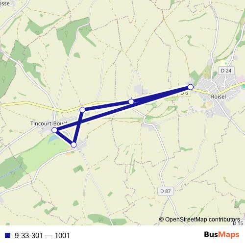 9-33-301 bus Line Map