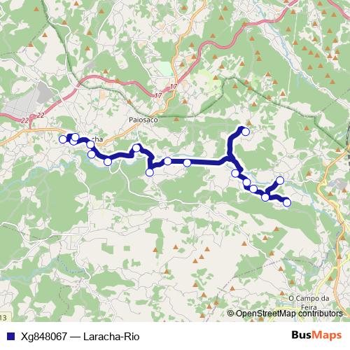 Xg848067 bus Line Map