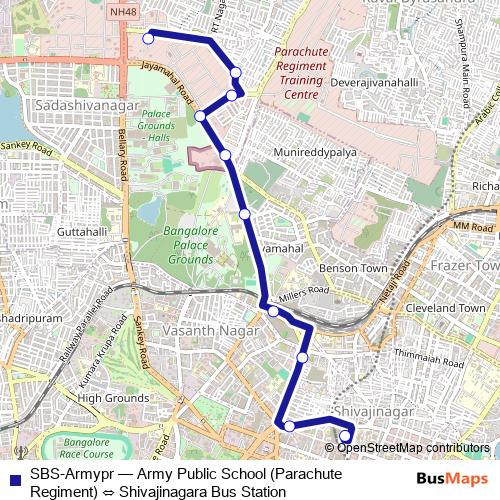 SBS-Armypr bus Line Map