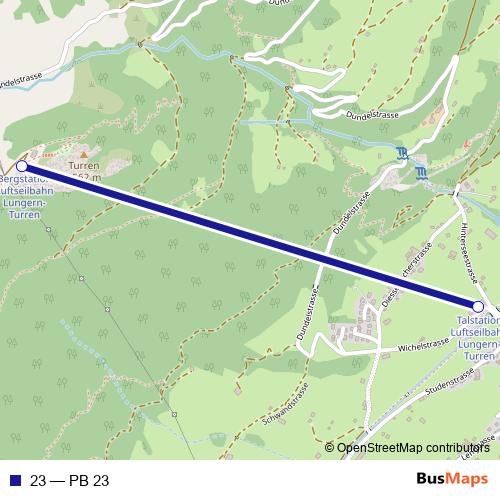 23 cable-car Line Map