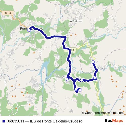 Xg835011 bus Line Map