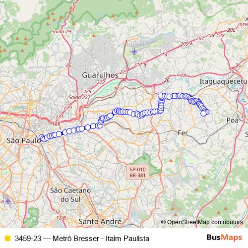 3459-23 bus Line Map