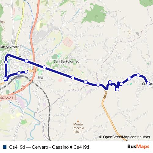 Cs419d bus Line Map