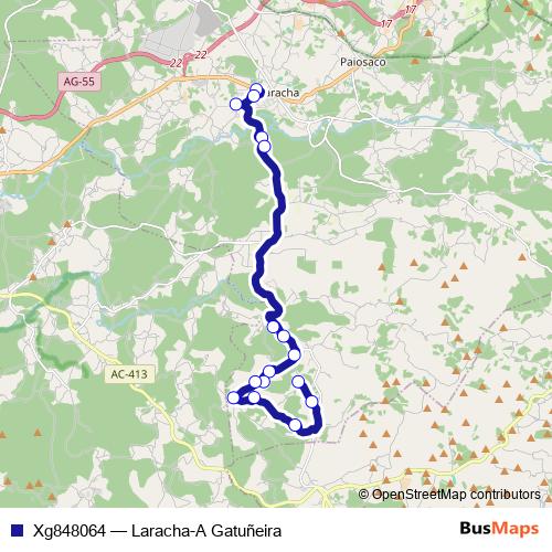 Xg848064 bus Line Map