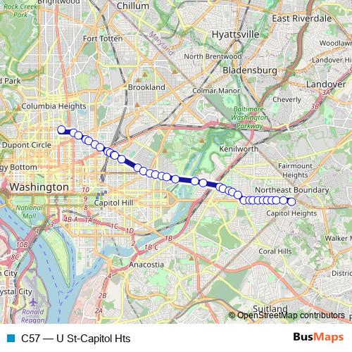 C57 bus Line Map
