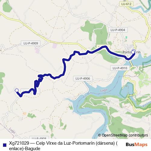 Xg721029 bus Line Map