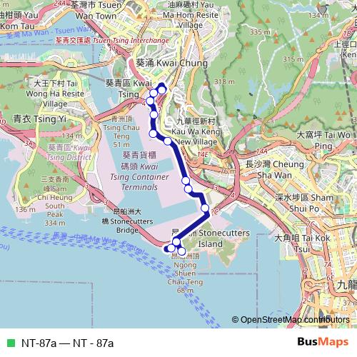 NT-87a bus Line Map