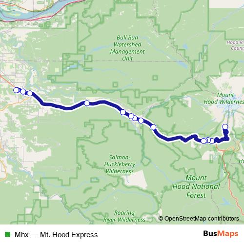 Mhx bus Line Map