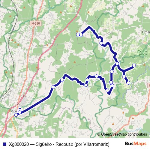 Xg800020 bus Line Map