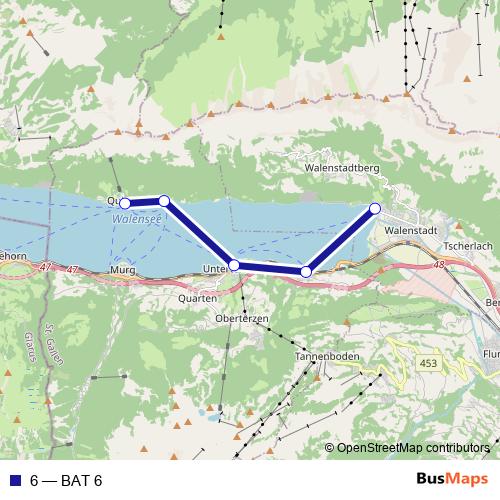 6 ferry Line Map