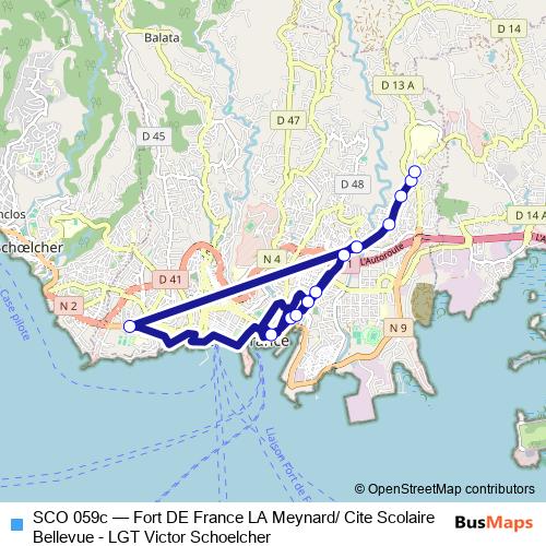 SCO 059c bus Line Map