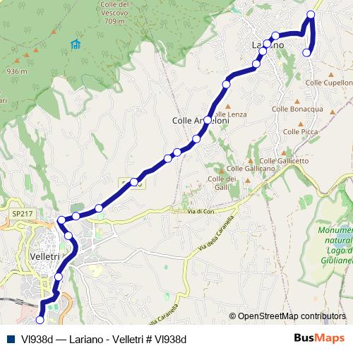Vl938d bus Line Map