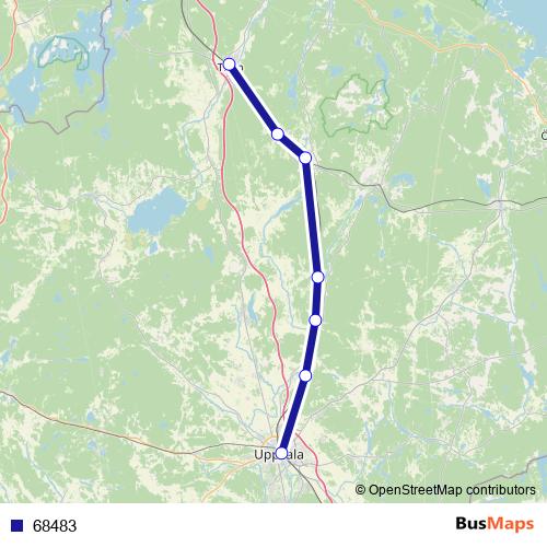 68483 bus Line Map