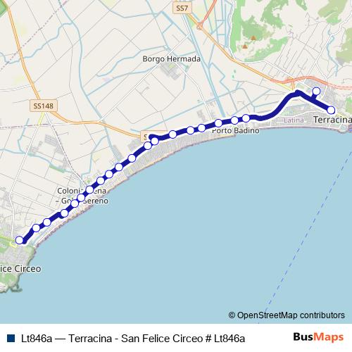 Lt846a bus Line Map