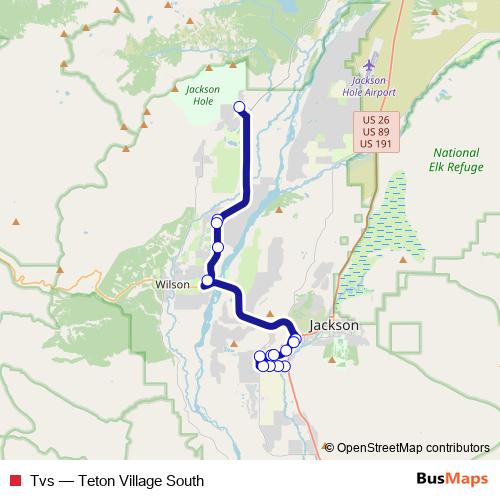 Tvs bus Line Map
