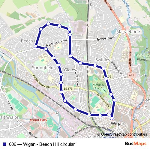Bee Network 606 Wigan - Beech Hill circular Bus - United Kingdom