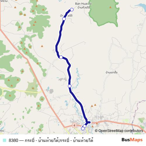 8380 bus Line Map
