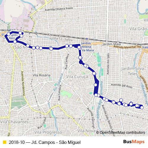 2018-10 bus Line Map